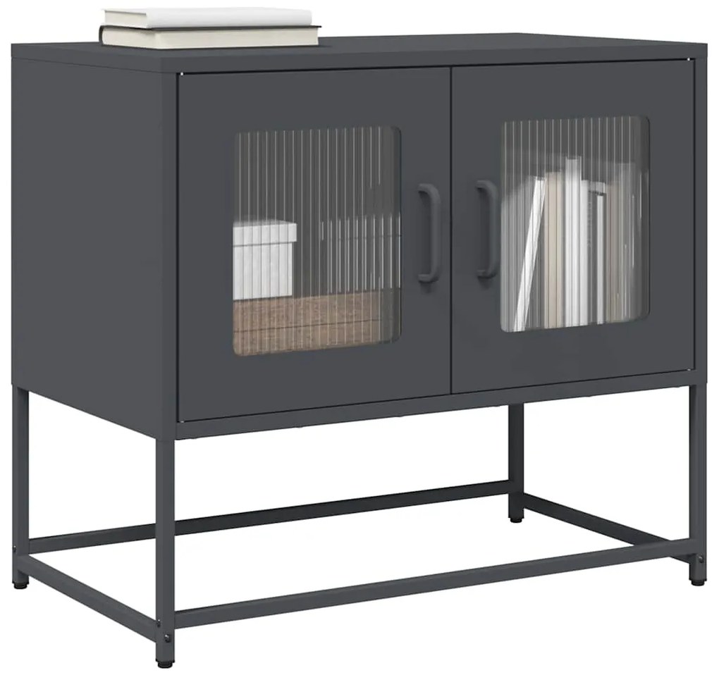 Mobile Tv Antracite 68x39x60,5 Cm İn Acciaio Laminato A Freddo /