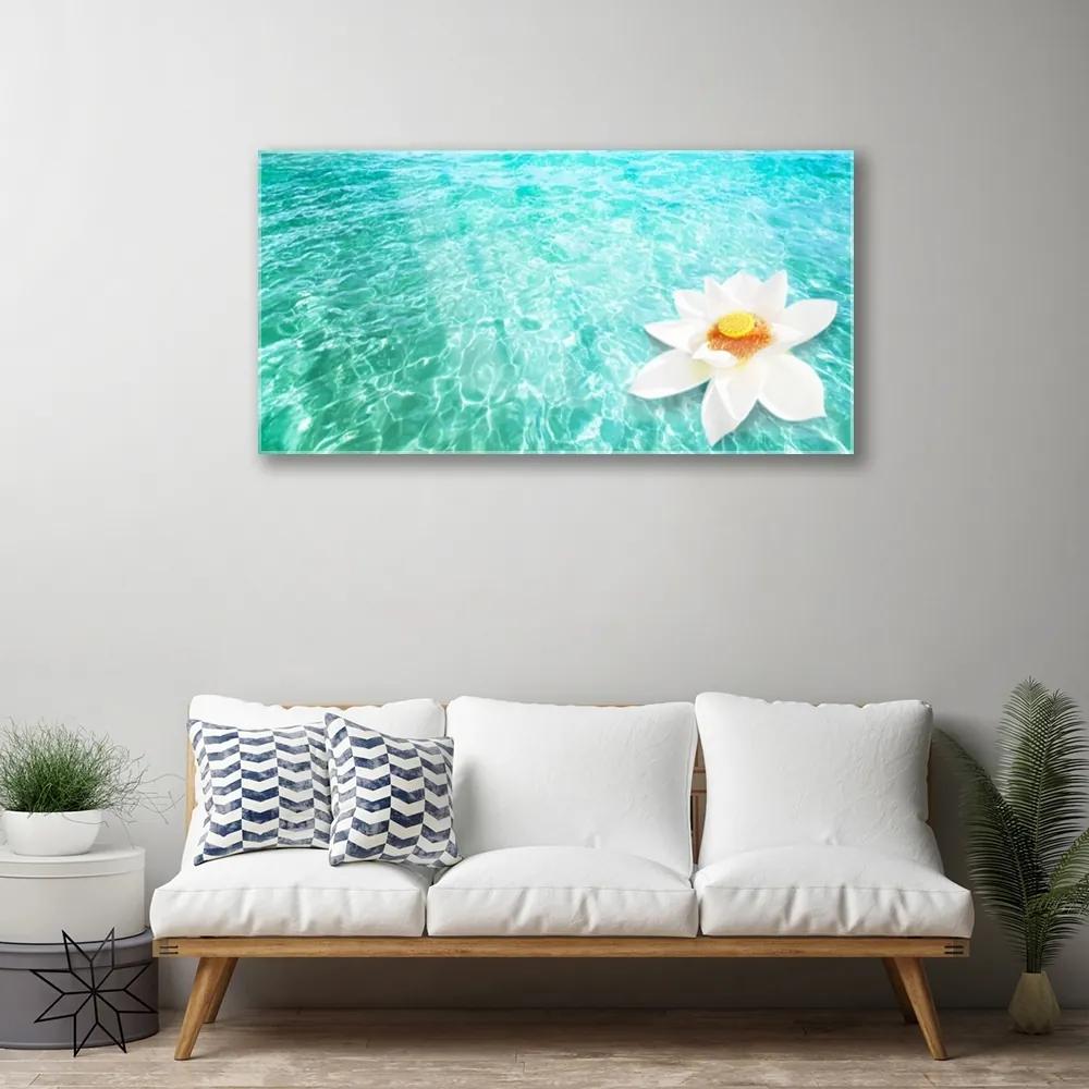 Quadro acrilico Arte del fiore d'acqua 100x50 cm