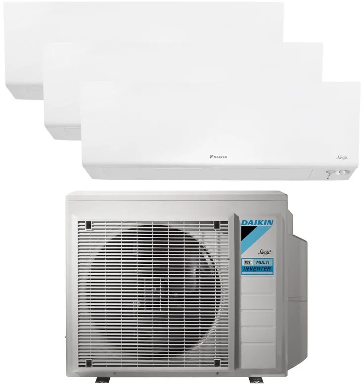Condizionatore a muro multisplit inverter DAIKIN New Plus 9 + 9 + 12 18000 BTU classe raffreddamento A+++, classe di riscaldamento A++, bianco