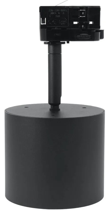 Faro per binario trifase per lampade  AR111 Nero