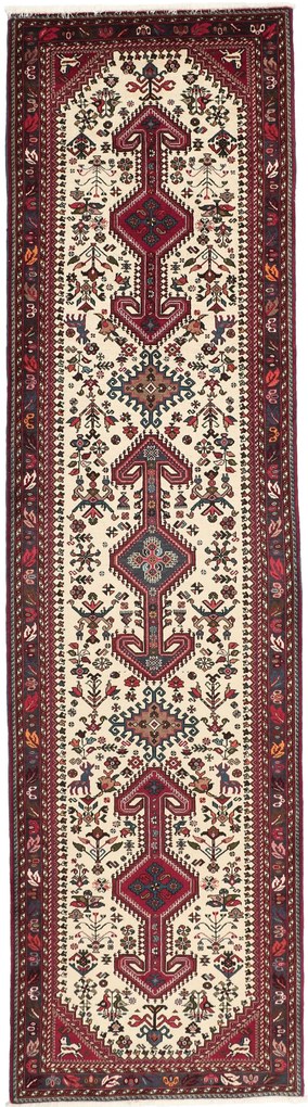 Nasrabad Tappeto 300 x 80 (Iran) Annodato A Mano