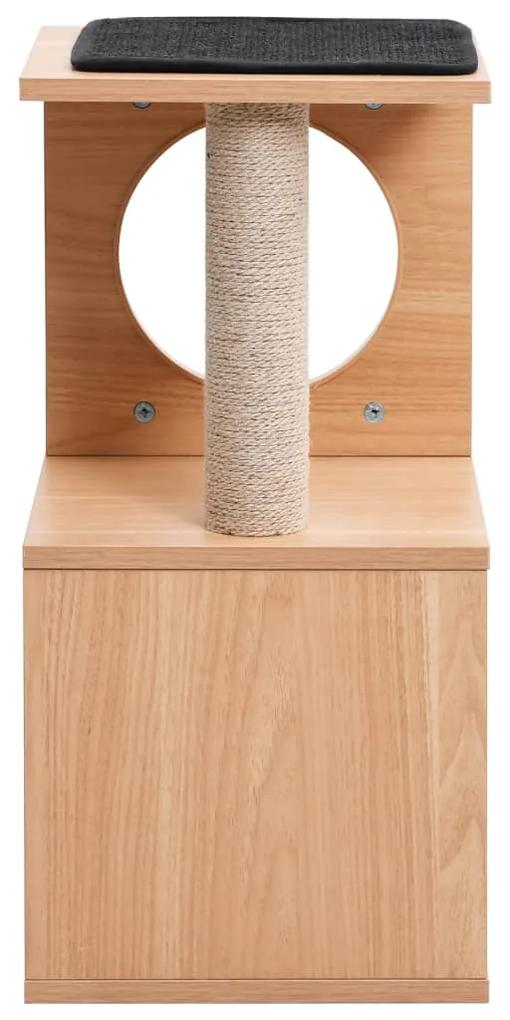 Albero per gatti con tappeto tiragraffi in sisal 60 cm