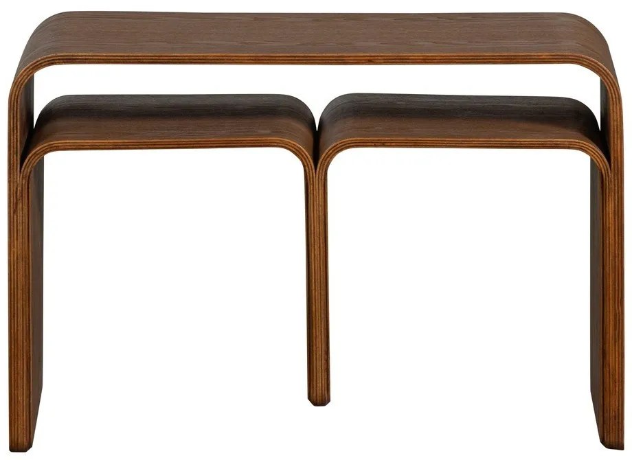 Tavolino con effetto noce 32x40 cm Frey – WOOOD