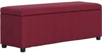 Panca con Vano Portaoggetti 116 cm Rosso Vino in Poliestere 281325