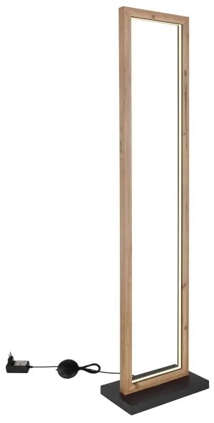 Globo 67287S - Piantana LED MANDERA LED/24W/230V marrone/nera