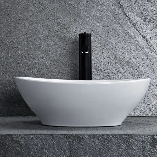 REA-U0133 - Lavabo da appoggio SOFIA 34,5x41 cm ceramica/bianco lucido