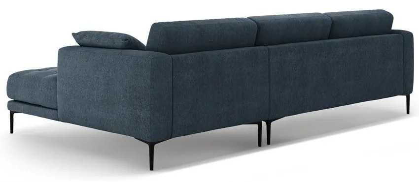 Divano angolare blu scuro (con penisola a destra/con chaise lounge) Bemy – Micadoni