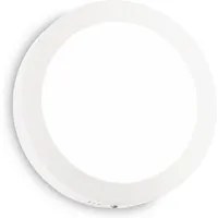 Plafoniera Contemporanea Universal Acciaio Bianco Led Integrato 19W 4000K Ip20