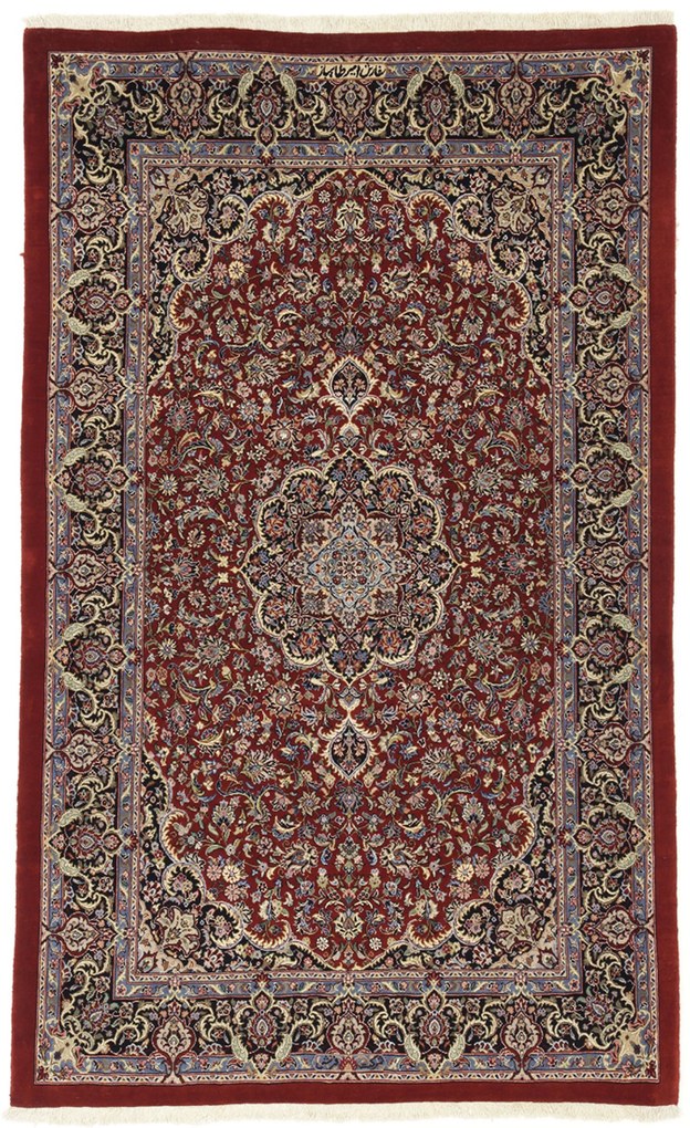 Isfahan Tappeto 110x180 (Iran) Annodato A Mano