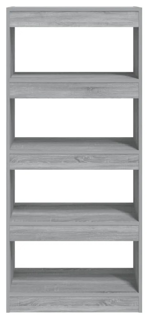 Libreria/Divisorio Grigio Sonoma 60x30x135 cm Legno Multistrato