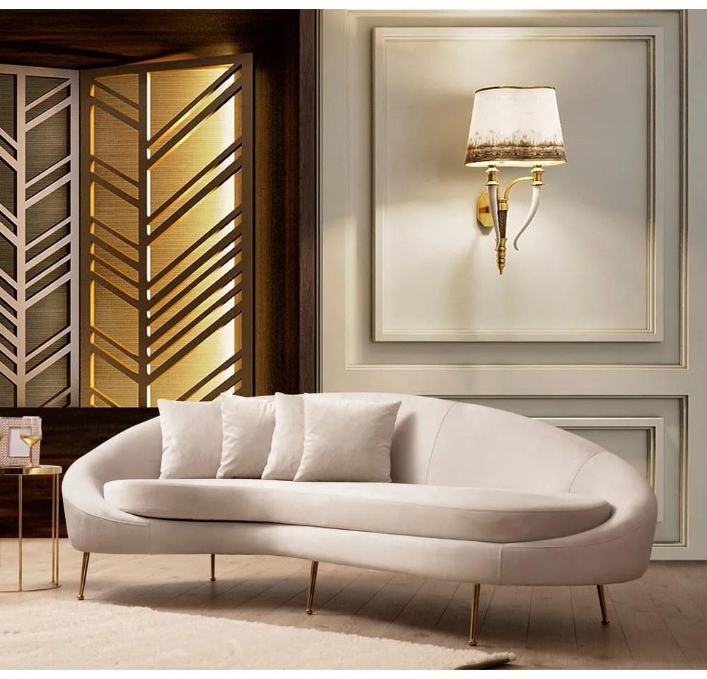 Divano crema 255 cm Eses - Artie