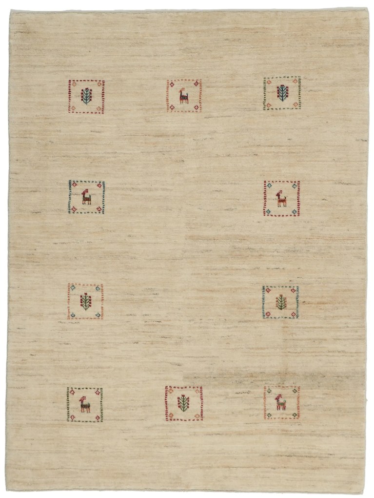 Gabbeh Tappeto 210x150 (Iran) Annodato A Mano