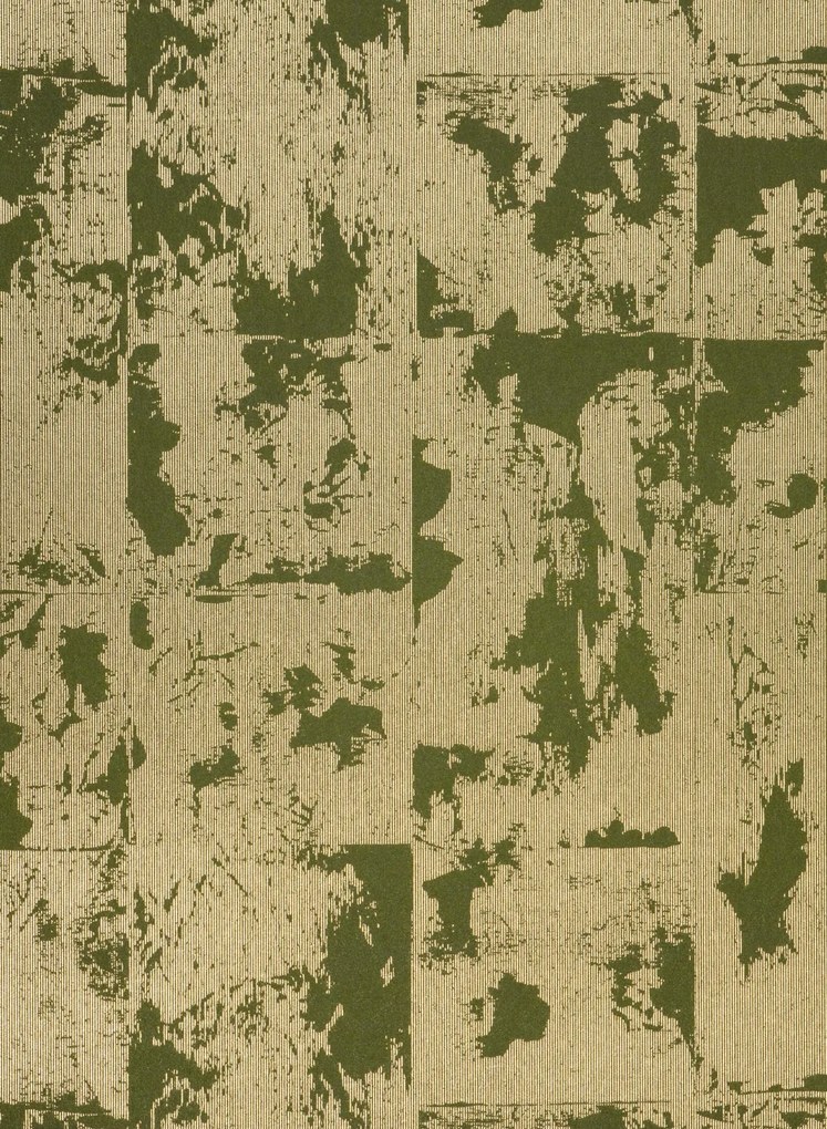 Arte International Carta da parati Glowing Patina - Olive