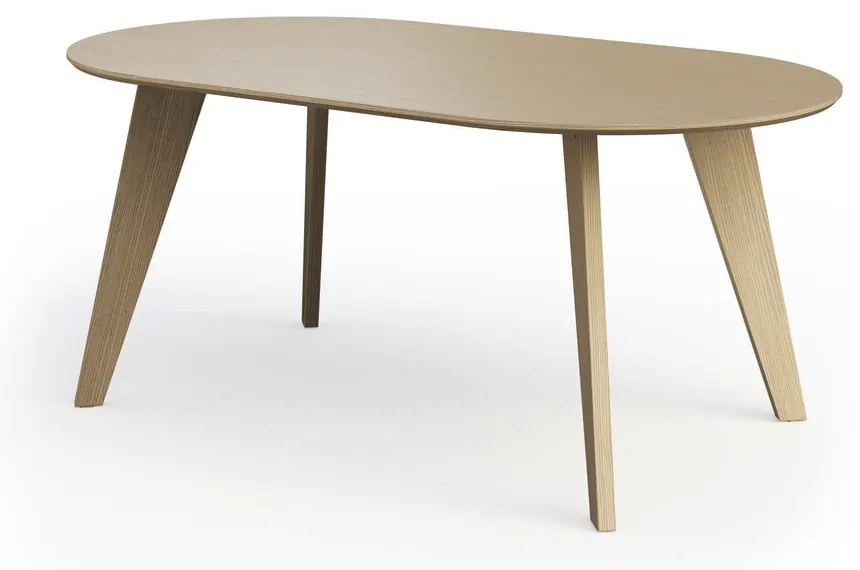 Tavolo da pranzo con piano in rovere decorato in colore naturale 100x180 cm Lago - TemaHome