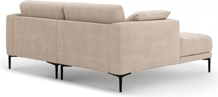 Divano angolare marrone chiaro (con penisola a sinistra/con chaise lounge) Bemy – Micadoni