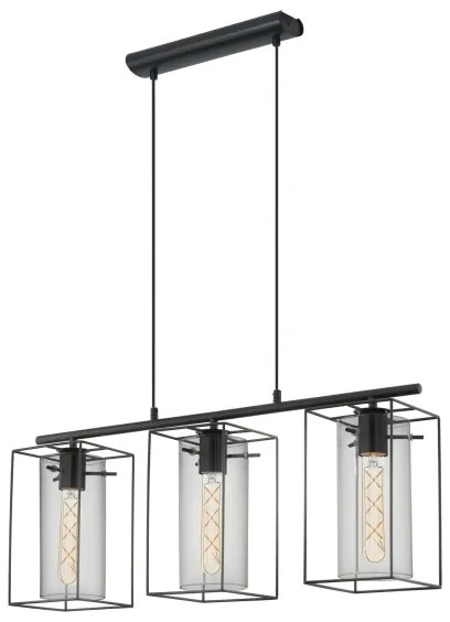Eglo 49496 - Lampadario LONCINO 3xE27/60W/230V