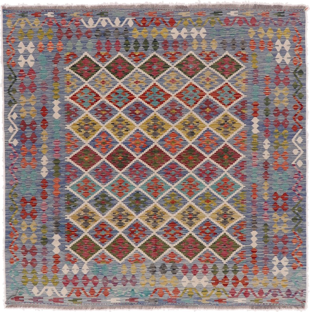 Kilim Tappeto orientale 200 x 200 (Afghanistan) Tessuto A Mano