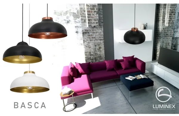 Lampadario a sospensione con filo BASCA 1xE27/60W/230V