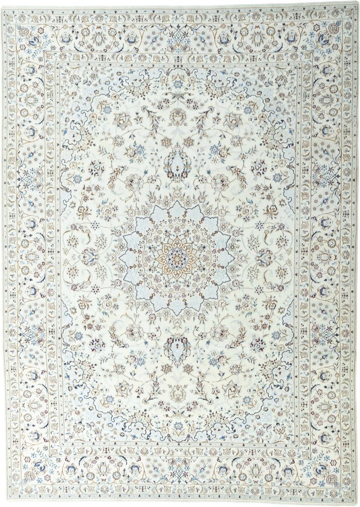 Nain Tappeto 260 x 360 Beige (Iran) Annodato A Mano