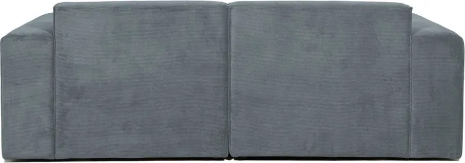 Divano componibile grigio con rivestimento in velluto a coste 202 cm Sting – Scandic