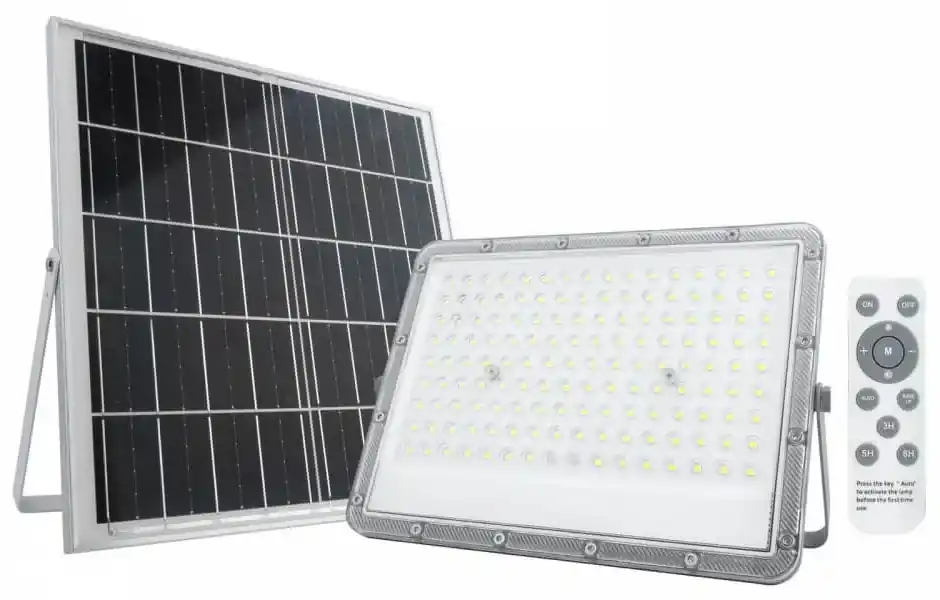 SOL-21-50W - Illuminazione Stradale LED - - Lampada Stradale ad energia  solare 50w con pannello solare incluso DIMMERABILE