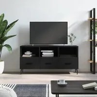 Mobile Porta TV Nero 102x36x50 cm in Legno Multistratocod mxl 103057