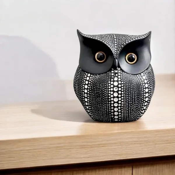 Decorazione da tavolo 15 cm nera