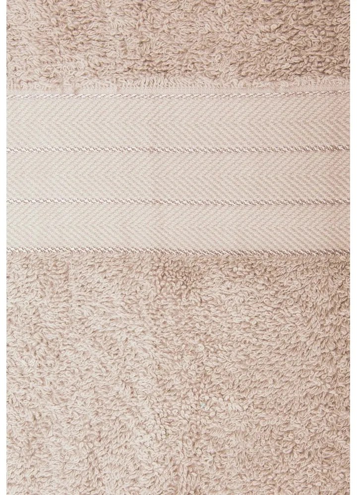 Set di 4 asciugamani in spugna di cotone beige 50x100 cm - Good Morning