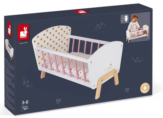 Janod - Letto per bambole CANDY CHIC