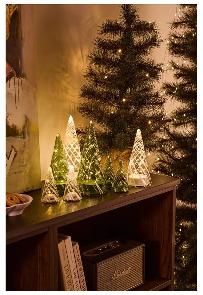 Decorazione natalizia luminosa verde ø 9,5 cm Vilma – Sirius