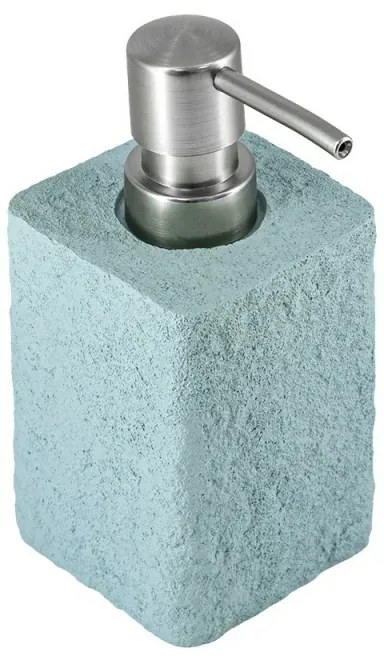 Dispenser sapone liquido in poliresina turchese pastello
