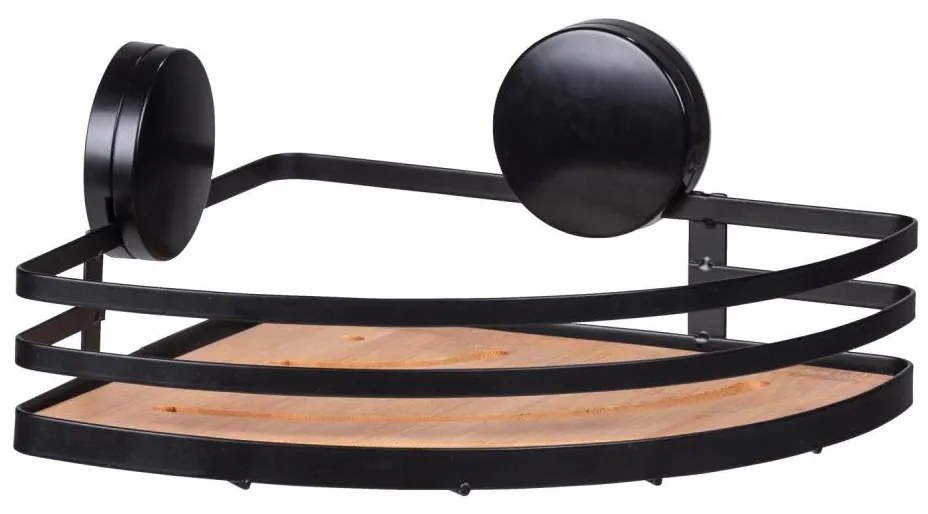 WENKO 24980800 - Mensola ALBA 27,3 x 21 cm nero/marrone