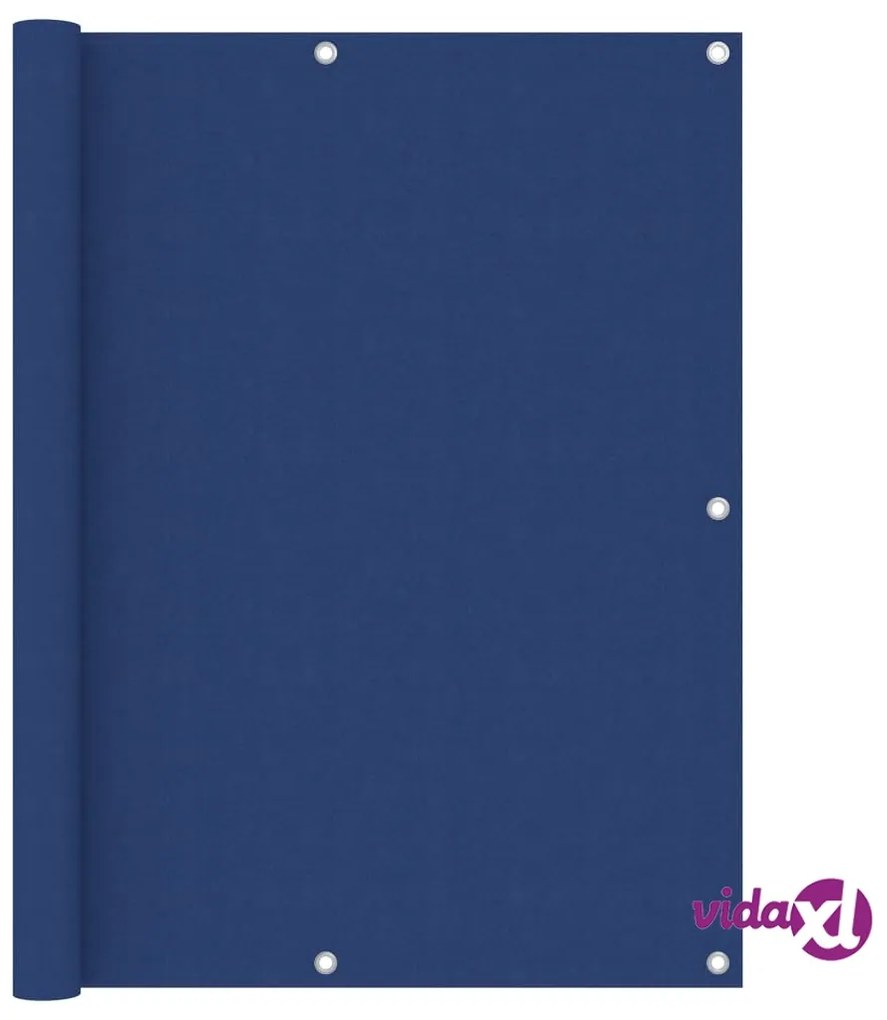 vidaXL Paravento da Balcone Blu 120x300 cm in Tessuto Oxford
