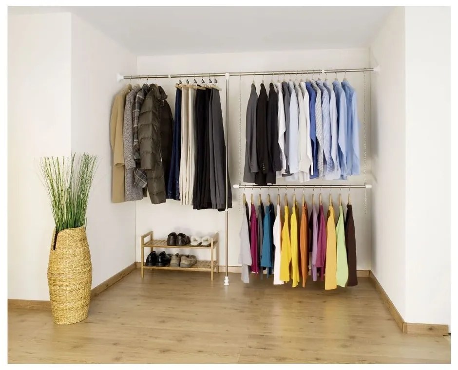 Appendiabiti telescopico in metallo color argento Garment - Wenko