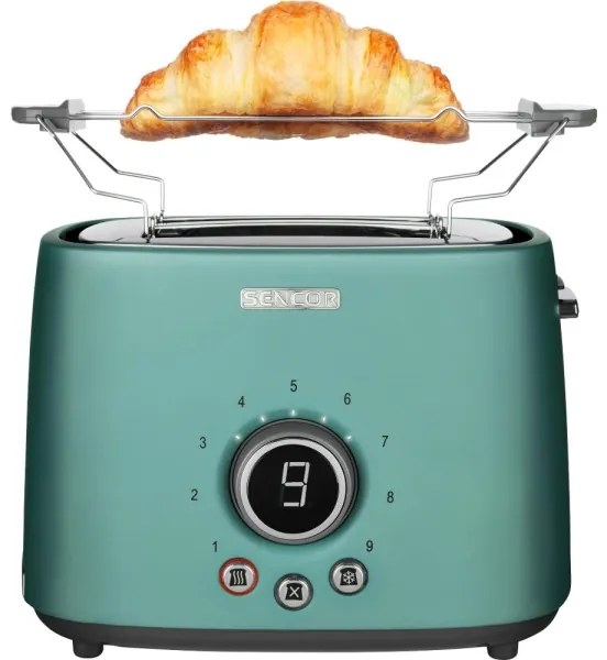 Sencor - Tostapane a due fessure con griglia riscaldante 1000W/230V verde menta