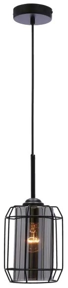 Lampadario a sospensione con filo JONERA 1xE27/40W/230V nero