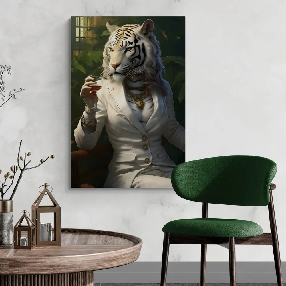 Quadro su tela – Gangster animale tigre femmina