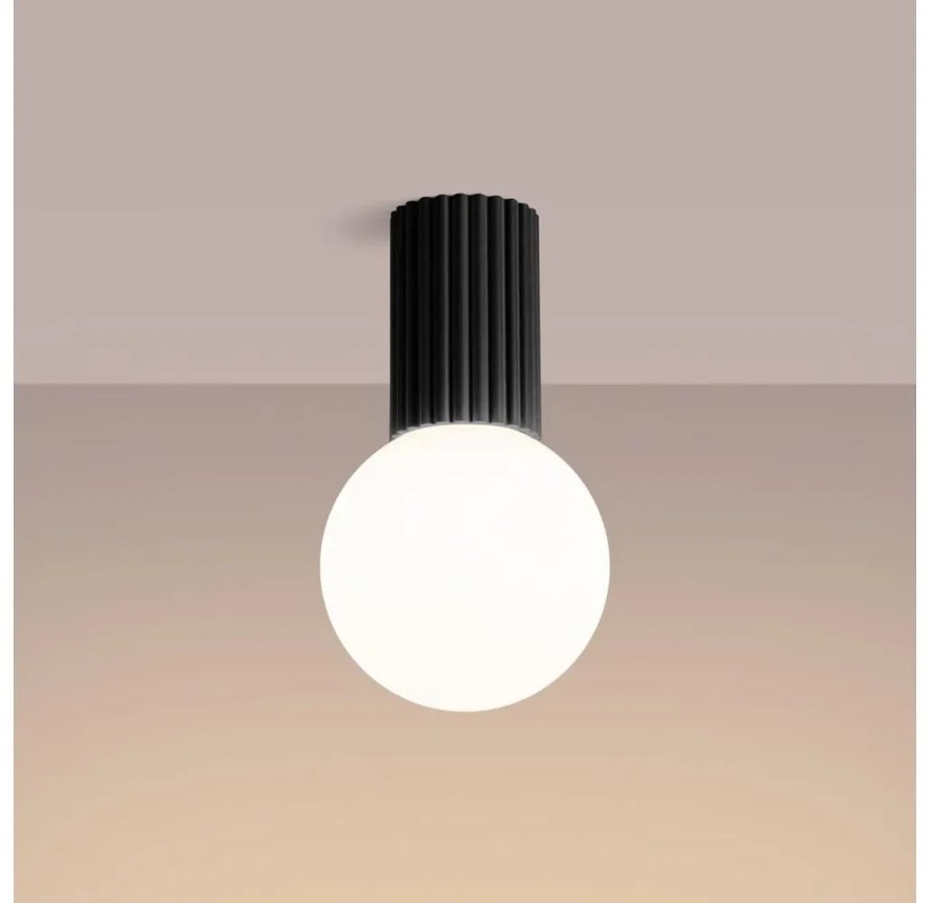 Sollux SL.1713 - Plafoniera da bagno HALO 1xG9/8W/230V IP44 nero