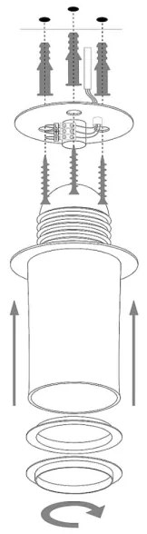 Lampadario a soffitto SOLARIS 1xE27/60W/230V argento/nero