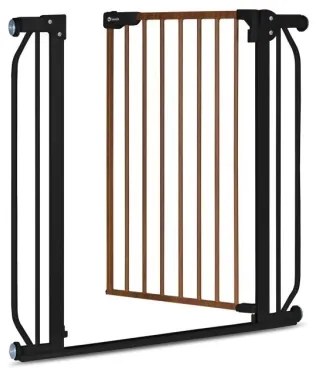 Lionelo - Cancello di sicurezza TRUUS SLIM nero/marrone