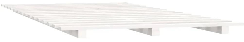 Giroletto bianco 135x190 cm legno massello di pino