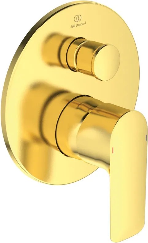 Rubinetto per  vasca/doccia 2 vie ad incasso Concept Air oro satinato IDEAL STANDARD
