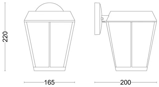 Philips - Applique da esterno SUNERA 1xE27/25W/230V IP44