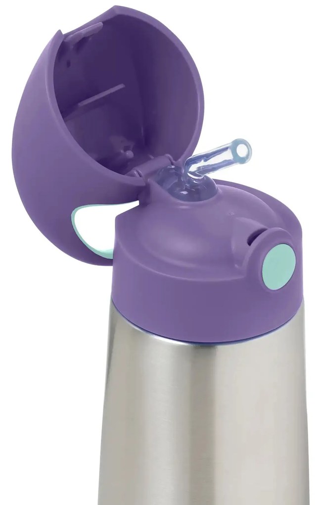 Bottiglia termica con cannuccia 500 ml – lilac pop