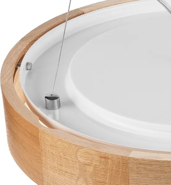 Brilagi - Lampadario LED RGBW dimmerabile CARVALHO 3xE27/15W/230V Wi-Fi rovere Ø 47,5 cm