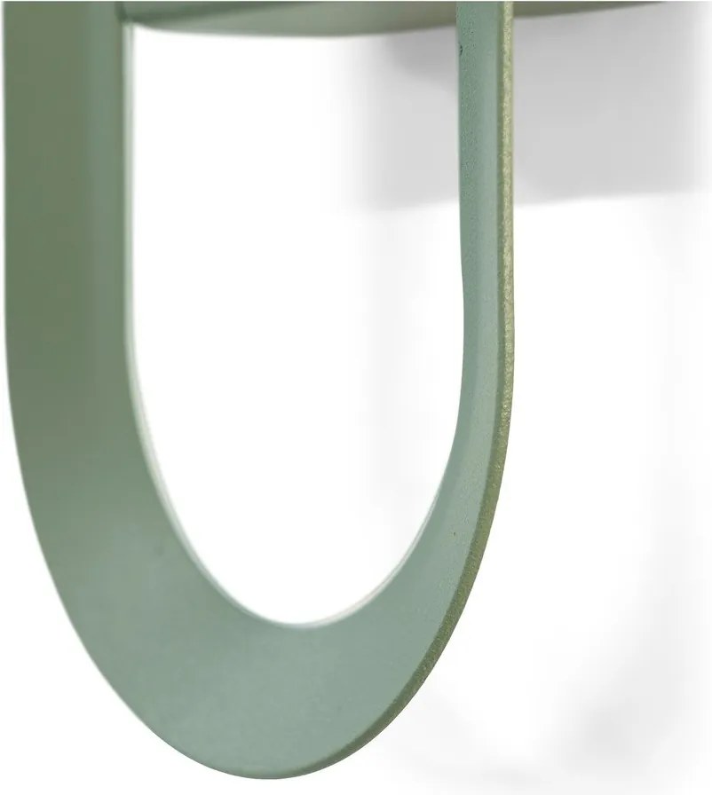 Gancio da parete verde polveroso in acciaio Coucou – Spinder Design