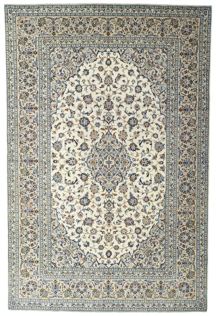 Kashan Tappeto 200 x 300 Beige (Iran) Annodato A Mano