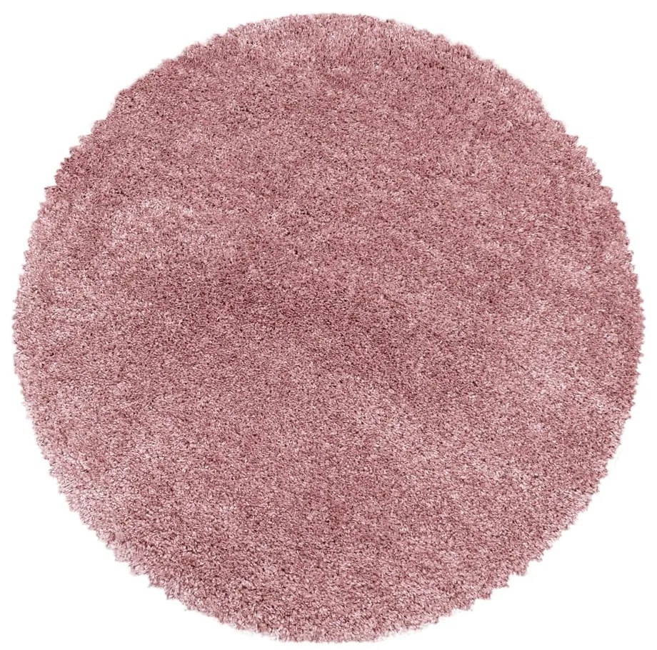 Tappeto rotondo rosa ø 120 cm Fluffy - Ayyildiz Carpets
