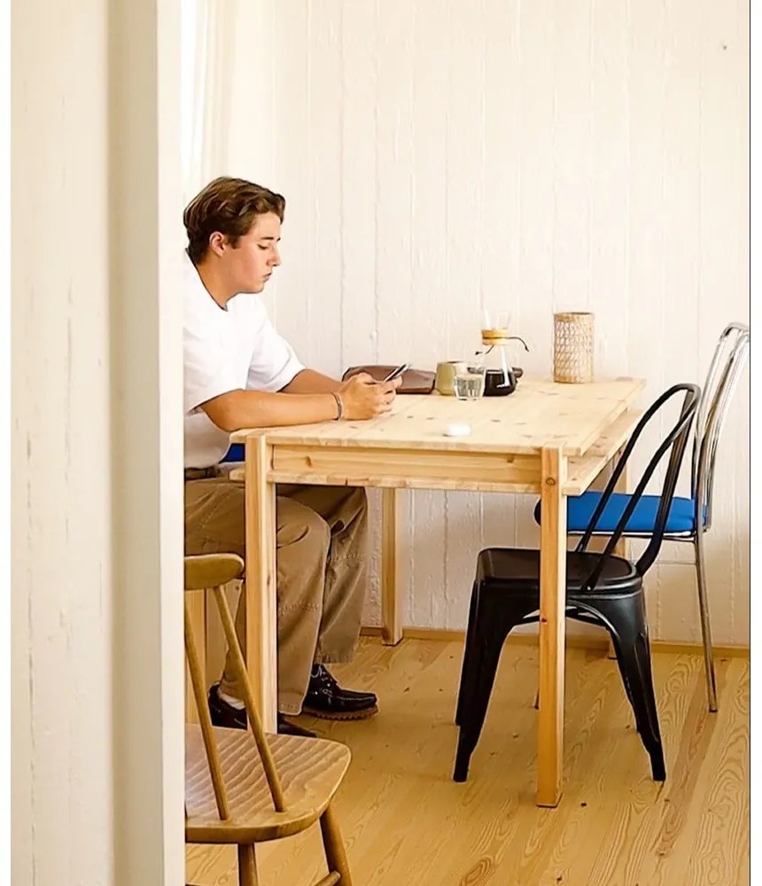 Tavolo da pranzo in pino massiccio 75x134 cm Tuck – Karup Design