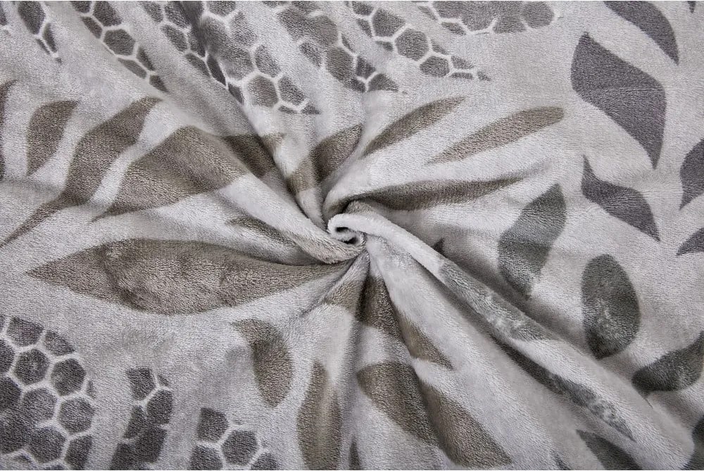 Biancheria da letto grigia in micropile per letto singolo 140x200 cm Judith – My House